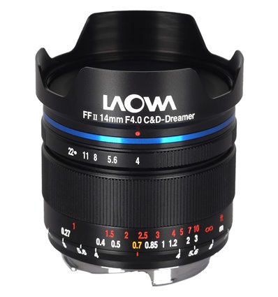 Obiettivo Laowa Venus 14mm f/4 FF RL Zero-D per mirrorless Canon RF