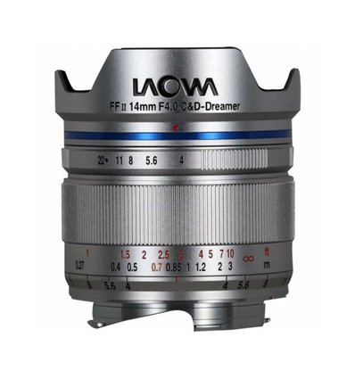Obiettivo Laowa Venus 14mm f/4 FF RL Zero-D silver per mirrorless Leica M