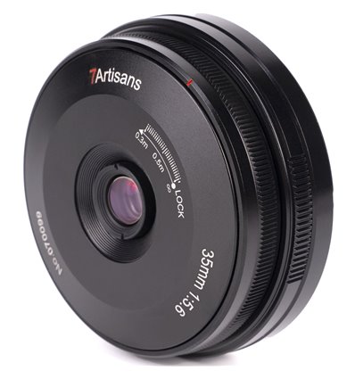 Obiettivo 7Artisans 35mm f/5.6 Pancake per mirrorless Sony E