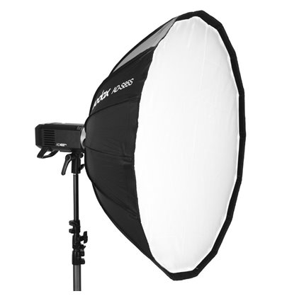 Godox Parabolic Softbox AD-S85W 85cm (bianco) con attacco per flash AD400PRO