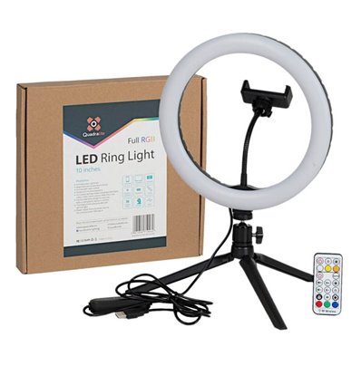 Quadralite Faretto LED circolare ring da 10''