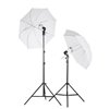 Quadralite kit di illuminazione LEDTuber Lighting (lampadine + stativi + ombrelli)