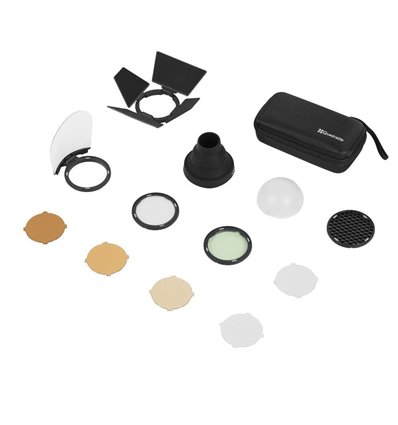 Quadralite Reporter 200 TTL kit accessori per testa flash