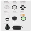 Quadralite Reporter 200 TTL kit accessori per testa flash