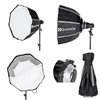 Quadralite SVL-400 Faretto LED 3 light kit studio fotografico (lampade + stativi + accessori)