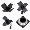 Quadralite SVL-400 Faretto LED 3 light kit studio fotografico (lampade + stativi + accessori)