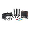 Quadralite SVL-400 Faretto LED 3 light kit studio fotografico (lampade + stativi + accessori)