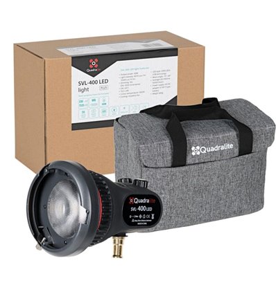 Quadralite SVL-400 Faretto LED light plus (lampada + borsa + supporto treppiede)