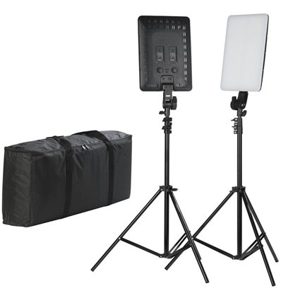 Quadralite Thea 450 Pannello LED kit (2x faretti + 2x stativi)