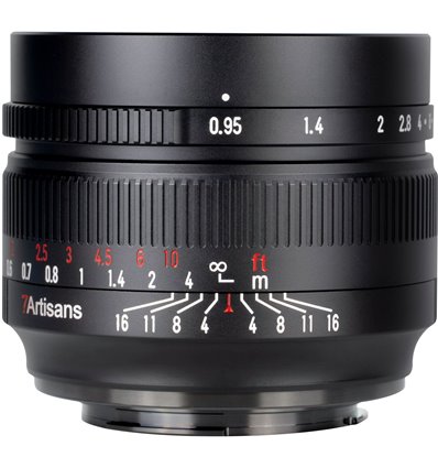 Obiettivo 7Artisans 50mm F/0.95 APS-C per mirrorless Micro Quattro Terzi