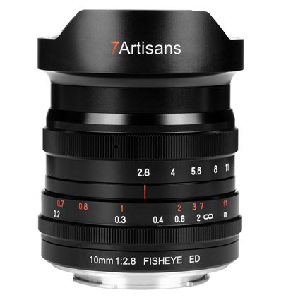 Obiettivo 7Artisans 10mm F/2.8 Fisheye per mirrorless Sony E