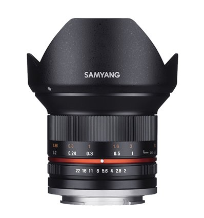 Obiettivo Samyang 12mm f/2.0 NCS CS Nero - Fujifilm *PRONTA CONSEGNA*