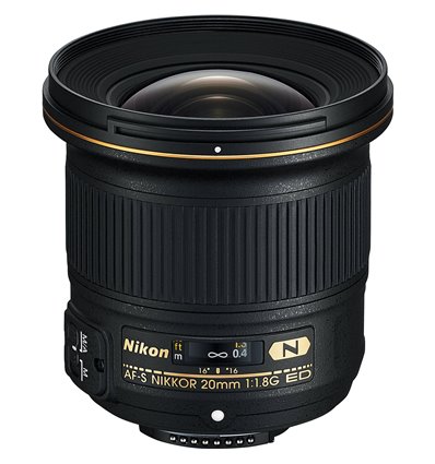 Obiettivo Nikon AF-S Nikkor 20mm f/1.8G ED