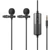 Godox LMD-40C Dual Microfono Omni-direzionale Lavalier per fotocamere e smartphone