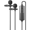 Godox LMD-40C Dual Microfono Omni-direzionale Lavalier per fotocamere e smartphone