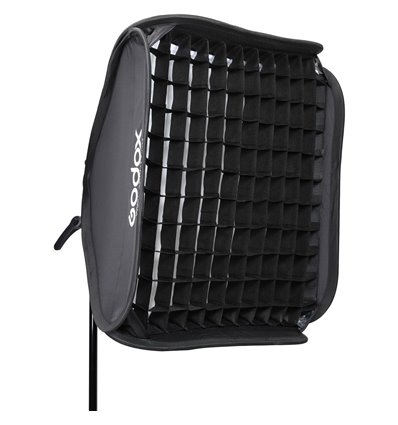 Godox SGGV6060 softbox 60x60cm per flash da esterno + griglia + staffa S2 type + custodia
