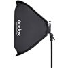 Godox SGUV8080 softbox 80x80cm per flash da esterno + staffa S2 type + custodia