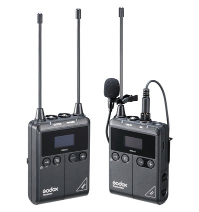 Godox WMic S1 Kit trasmettitore + ricevitore wireless per microfono sistema Wmic
