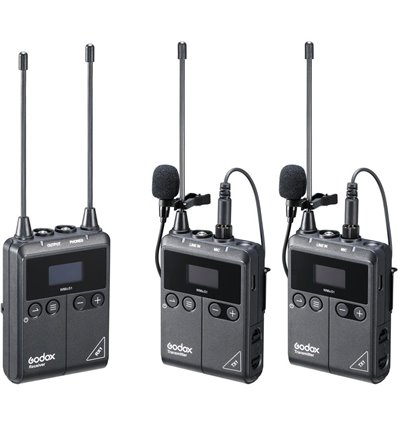 Godox WMic S1 Kit 2 trasmettitori + 1 ricevitore wireless per microfono sistema Wmic