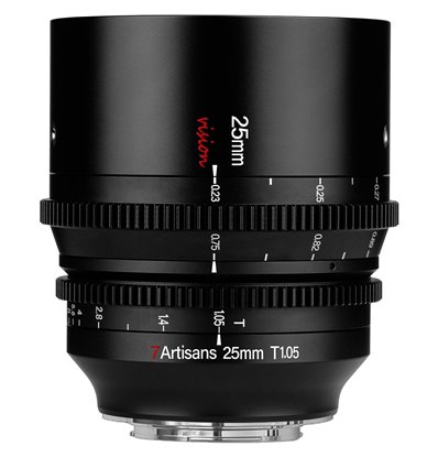 Obiettivo 7Artisans 25mm T1.05 APS-C VISION CINE attacco micro quattro terzi
