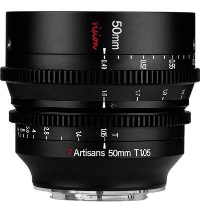 Obiettivo 7Artisans 50mm T1.05 APS-C VISION CINE per mirrorless Fujifilm X