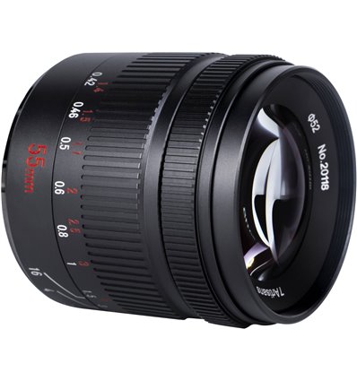 Obiettivo 7Artisans 55mm F/1.4 Mark II APS-C per mirrorless Fujifilm X