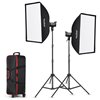Godox SL-100D kit 2 faretti LED 5600k + 2 stativi + softbox