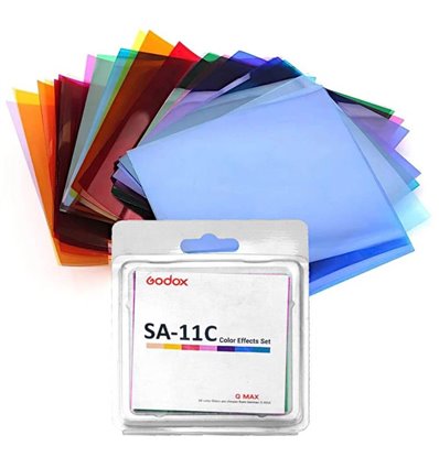 Godox Color SA-11C kit 15 gelatine colorate per faretto LED S30