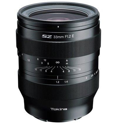 Obiettivo Tokina SZ 33mm f/1.2 S per mirrorless Sony