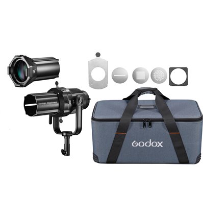 Godox VSA-19K Spotlight Kit di fissaggio per faretti LED + Lente da 19°