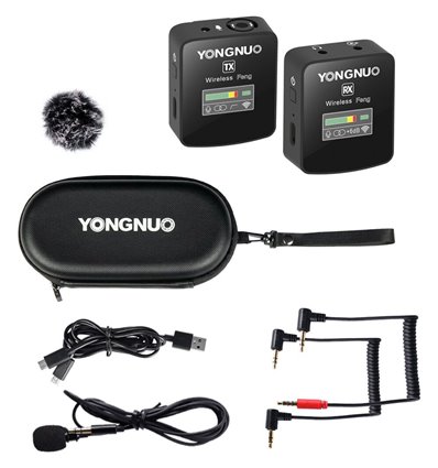 Yongnuo Feng Microfono wireless compatto per fotocamere e smartphone