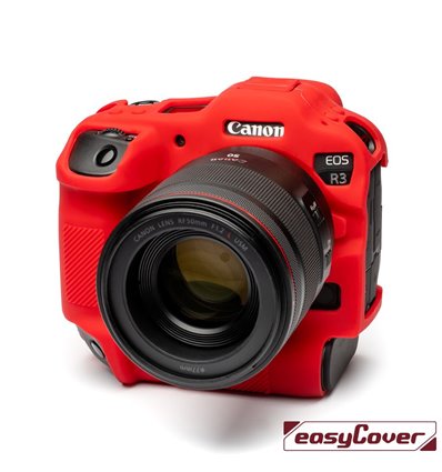 easyCover custodia protettiva in silicone rossa per Canon EOS R3