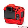 easyCover custodia protettiva in silicone rossa per Canon EOS R3