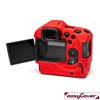 easyCover custodia protettiva in silicone rossa per Canon EOS R3