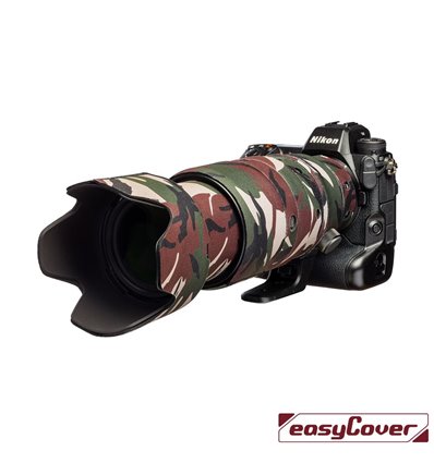 easyCover custodia in neoprene verde mimetica per obiettivo Nikon Z 100-400mm f/4.5-5.6 VR S Lens Oak