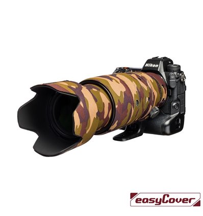 easyCover custodia in neoprene marrone mimetica per obiettivo Nikon Z 100-400mm f/4.5-5.6 VR S Lens Oak