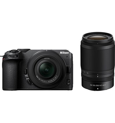 Fotocamera Mirrorless Nikon Z30 Kit 16-50mm f/3.5-6.3 VR + 50-250mm f/4.5-6.3 VR