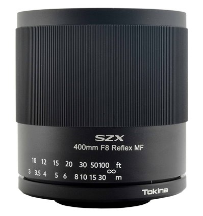 Obiettivo Tokina SZX Super Tele 400mm F8 Reflex MF per mirrorless Canon RF