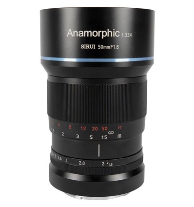 SIRUI Obiettivo 50mm F1.8 Anamorfico 1.33X per mirrorless L-Mount