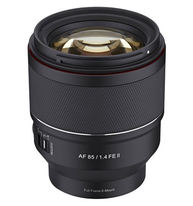 Obiettivo Samyang AF 85mm F1.4 FE II per mirrorless Sony E