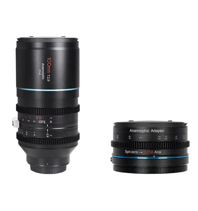 SIRUI Obiettivo 100mm T2.9 1.6x Full-Frame Anamorfico + adattatore 1,25x per Nikon Z
