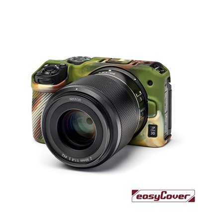 easyCover custodia protettiva in silicone per Nikon Z30 - Camouflage Mimetico
