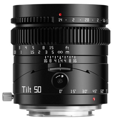 Obiettivo TTArtisan 50mm f/1.4 Tilt per mirrorless Sony E