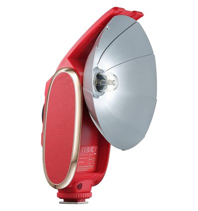 Godox Lux Senior Retro Flash universale rosso per Fujifilm, Canon, Nikon, Olympus, Sony
