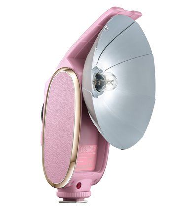 Godox Lux Senior Retro Flash universale rosa per Fujifilm, Canon, Nikon, Olympus, Sony