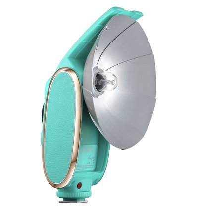 Godox Lux Senior Retro Flash universale verde chiaro per Fujifilm, Canon, Nikon, Olympus, Sony