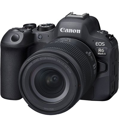 Fotocamera Mirrorless Canon EOS R6 Mark II Kit RF 24-105mm f/4-7.1 IS STM (no adattatore)