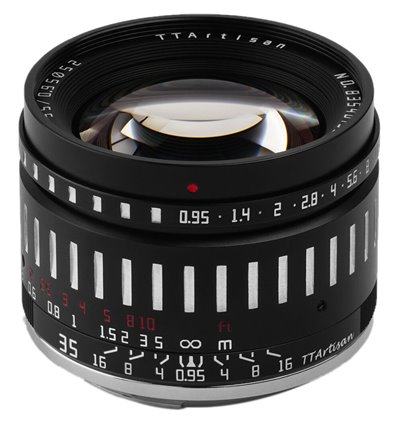 Obiettivo TTArtisan 35mm F0.95 APSC per mirrorless Canon M