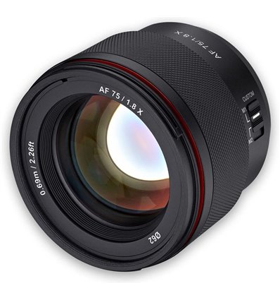 Obiettivo Samyang AF Autofocus 75mm F1.8 X per Fujifilm X