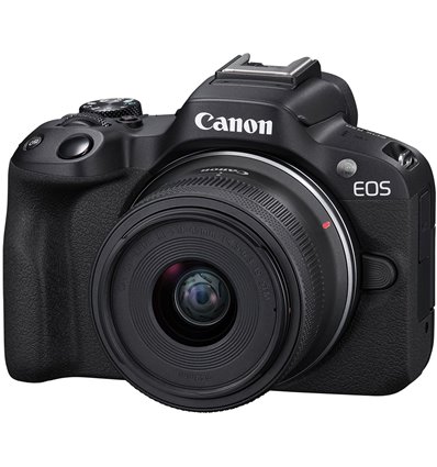 Fotocamera Mirrorless Canon EOS R50 kit 18-45mm F4.5-6.3 IS STM (no adattatore)